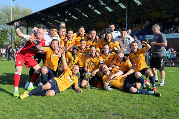 Football, Play Off Celebrations. Slough Town